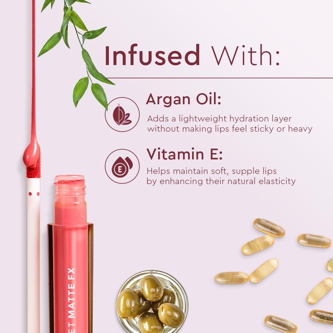 C2P Pro Liquid Lipstick Waterproof Matte Orange Lipsticks for Women | Long Lasting Smudge Proof | Infused with Argan Oil, Vitamin E | Cruelty Free, Vegan - Celeb Secret (Liquid Lipstick Sridevi, 2 ml)