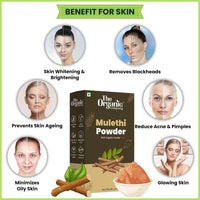 Pure & Natural Mulethi Powder For Skin Whitening, Licorice Powder For Body, Skin and Hair, jeshthamadh Powder for Eating Drinking Edible Body Herbal Organic, Licorice Powder For Skin