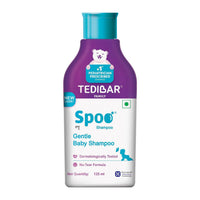 Spoo No-Tear Formula baby shampoo 125ml from Tedibar Family + Tedibar Moisturising Baby Bathing Bar 75g - By Torrent Pharma