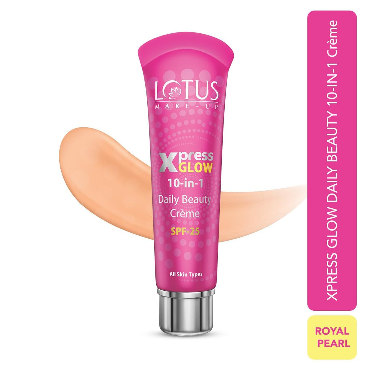 Lotus Herbals Make-up Xpress Glow 10 in 1 SPF 25 Daily Beauty Cream (Royal Pearl, 30g)