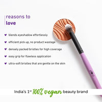 Plum Soft Blend Foundation Brush | Ultra-soft Bristles | Flawless Application | Easy Pick-up | 01