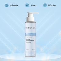 RiceKraft Rice Water Face Wash | Korean Cleanser | Rice & Aloe Vera | Anti-Aging | Brightens & Softens skin | Paraben Free | Cruelty-Free | For Men and Women | All Skin Types, 100ml