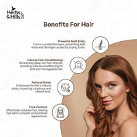 Herbs & Hills Coconut Hair Oil 300ml | Coconut Milk and AnaGain for Strong & Shiny Hair | Oil For Hair Fall, Strength, Damage, Thinning | Healthy, Nourished Hair