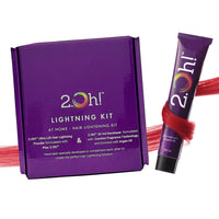2.Oh! Italian Red Hair Color DIY Kit | Semi-Permanent Color + Bleach for Highlights | With Plex & Argan Oil | Lightening Kit for Women & Men