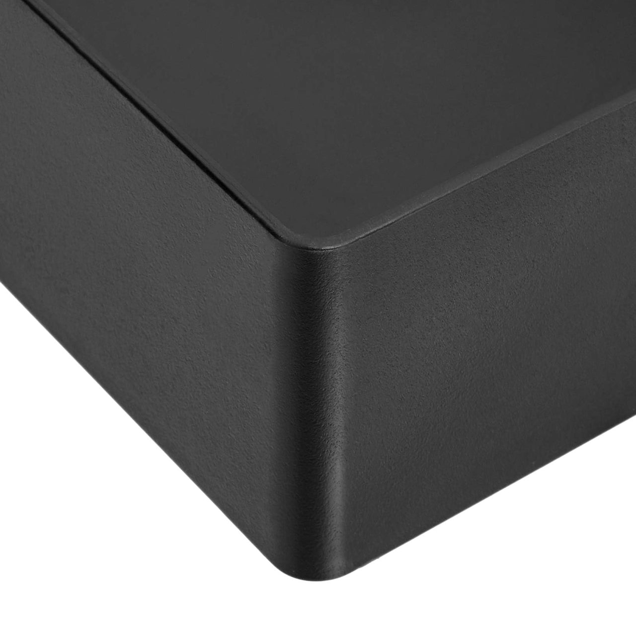 Basics Rectangular Plastic Desk Organizer, Accessory Tray, Black