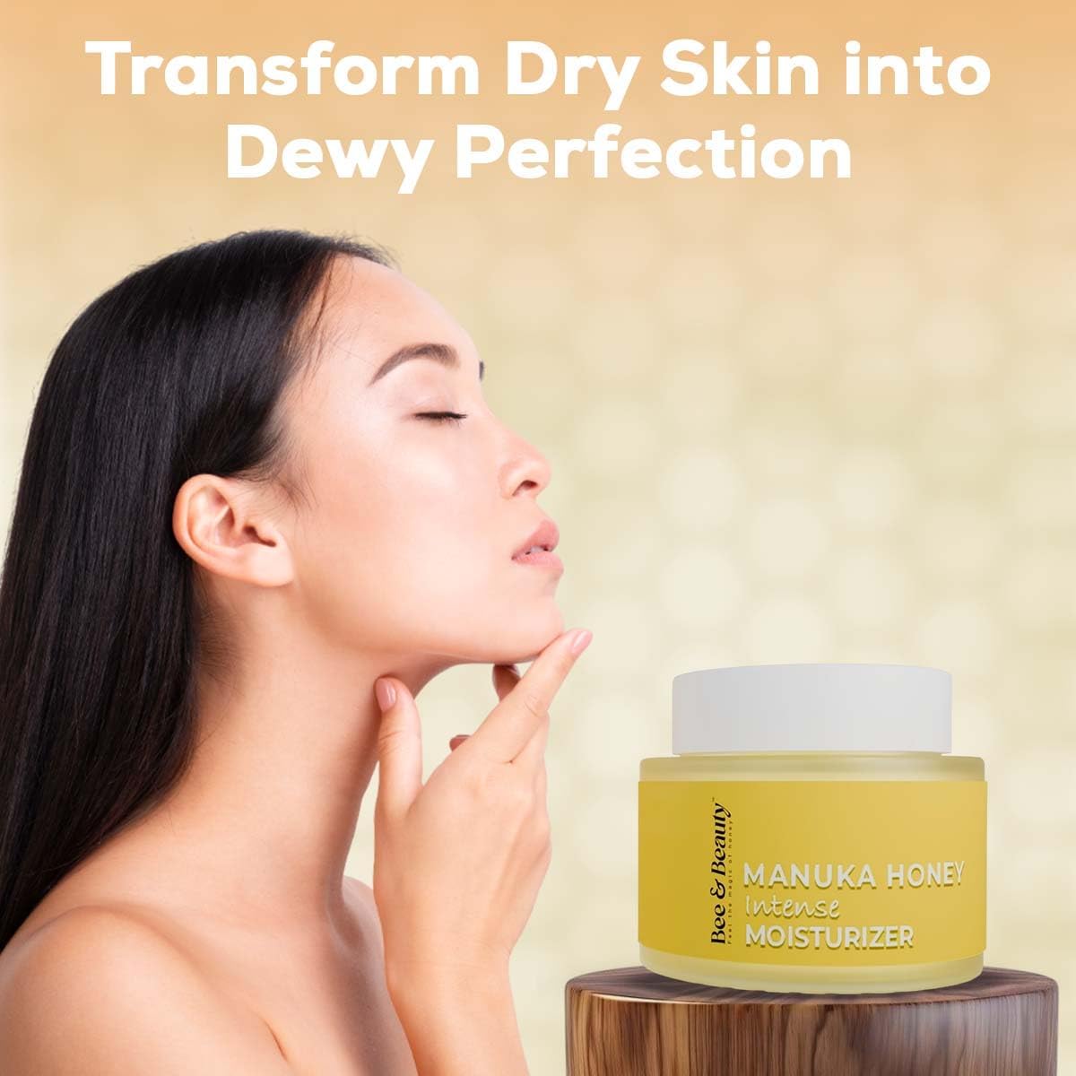 Bee & Beauty Face Moisturizer cream for Deep Hydration and Skin Repair | Natural Nourishing Face Cream with Antioxidants | Dry, Oily, Sensitive and all Skin types with Pure Manuka Honey