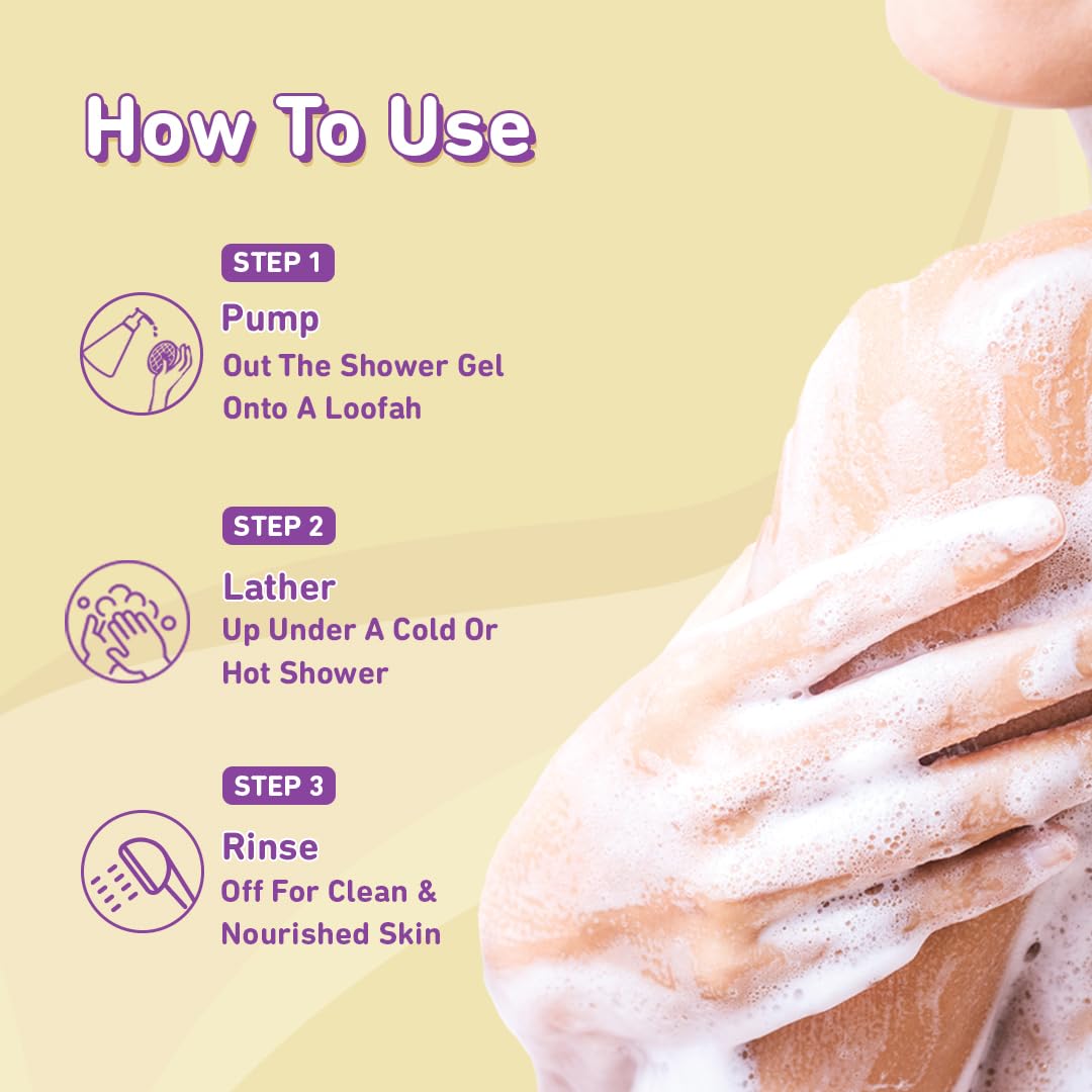 Plum Bodylovin' Vanilla Vibes Body Wash | SLS-Free Creamy Body Wash for Women | Shower Gel with Long Lasting Vanilla Fragrance | Aloe-Infused Nourishing Body Cleanser for Soft & Smooth Skin - 240ml