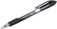 Basics Retractable Gel Ink Pens - Fine Point Pen, Black, 12-Pack