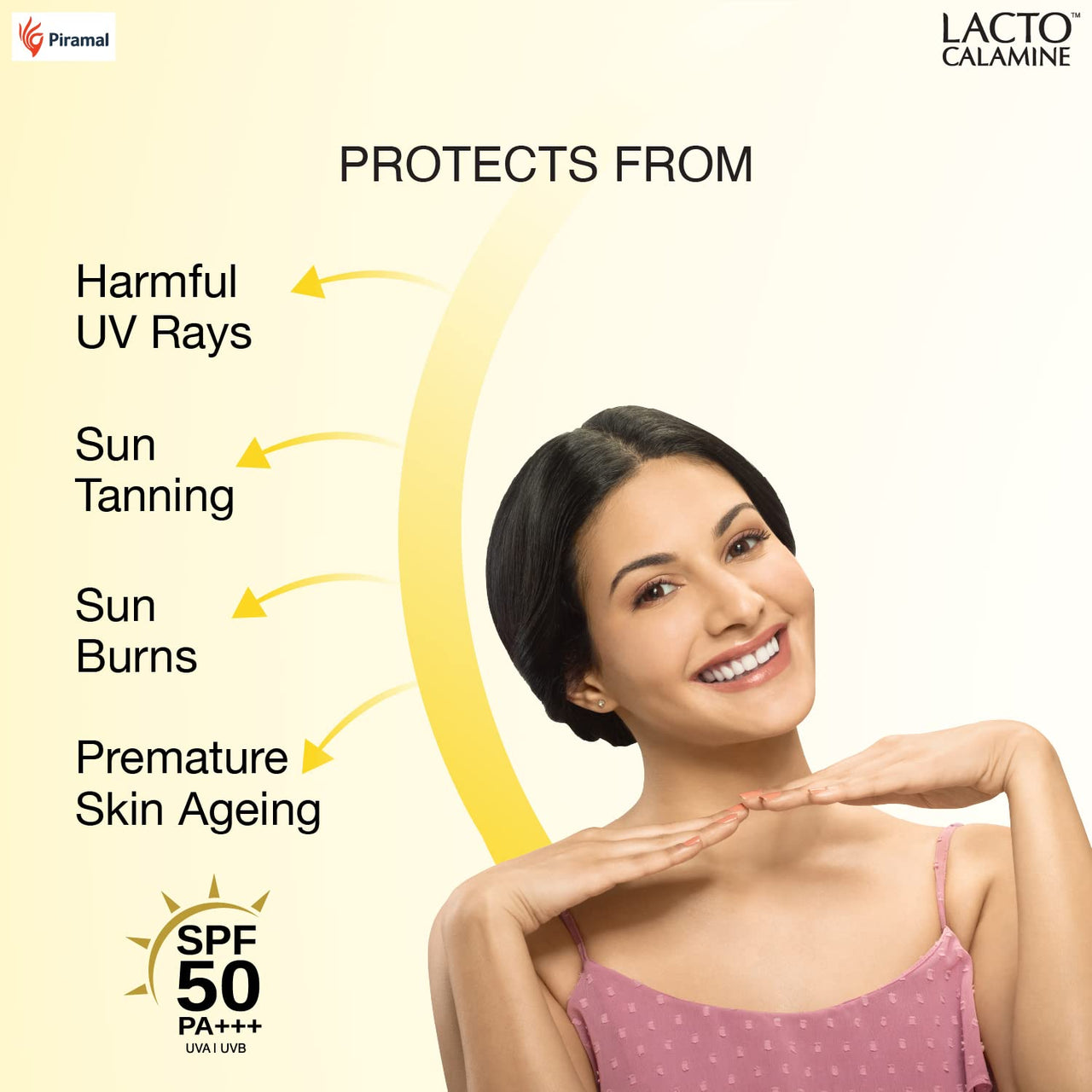 Lacto Calamine Sunshield Matte Look Sunscreen SPF50 PA+++ for Oily or Acne prone skin, Very Water Resistant, Paraben & Sulphate free, 50g (Pack of 2)