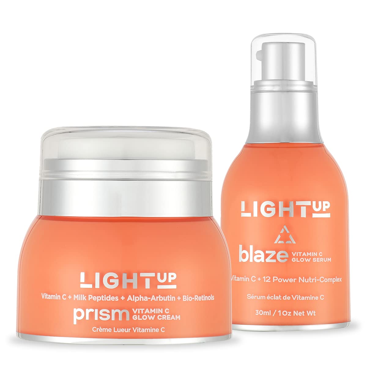 Light Up Ace The Glow Gift Set | For Anti-ageing, Dark patches & Dull skin | With Gold standard vitamin C, Bio Retinols and Hyaluronic acid | For men & women | For all types of skin