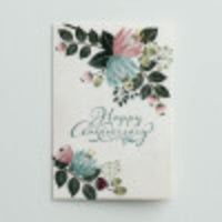 Dayspring - Happy Anniversary - 4 Design Assortment with Scripture - 12 Boxed Floral Cards and Envelopes (18561) (Pack of 2) 12 Count (Pack of 2)