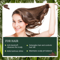 INDUS VALLEY Shikakai Powder | Acacia concinna With Herbal Henna Powder- 100% Organic, Natural and Pure For Hair and Skin Care (100g + 100g=200g)