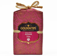 Golden Tips Pure Assam Black Tea Loose Leaf Brocade Bag (200 Gram, 100 cups)