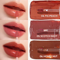 TIRTIR Waterism Tinted Lip Gloss #06 | HONEY NUT, 4 g – Kiss Ready Lipgloss | 12H Long Lasting Non Sticky Natural Tinted Glow | Korean Multiuse Cheek and Lip | Tint for Women gift