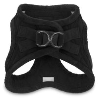 Voyager Step-In Plush Dog Harness – Soft Plush, Step In Vest Harness for Small and Medium Dogs by Best Pet Supplies - Harness (Black Plush), M (Chest: 16 - 18