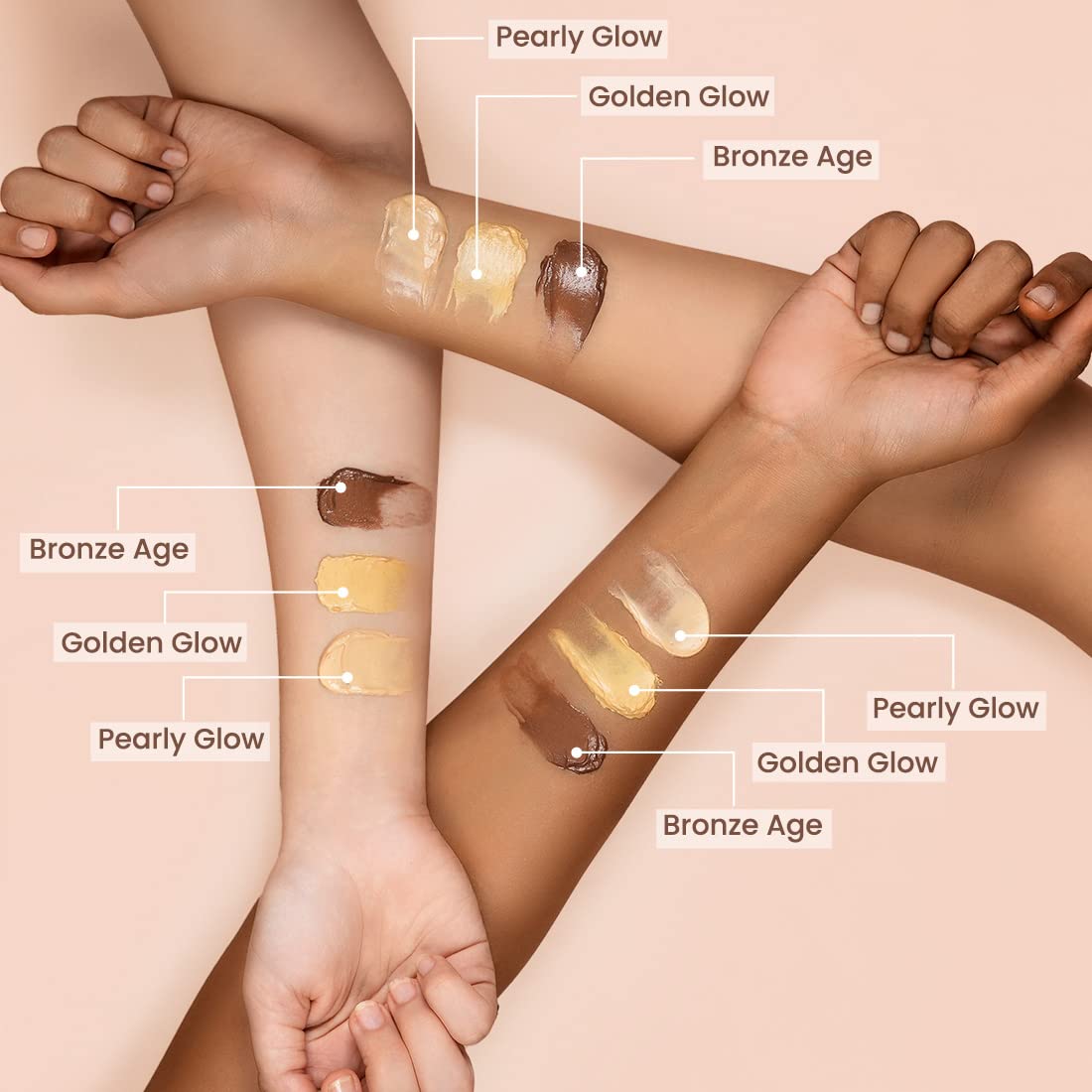 Earth Rhythm Glow Set Go Multipurpose Strobe Cream Spf 50 Pa++++, Shimmery | Used As Moisturizer, Primer, Highlighter | Cocoa Butter, Vitamin E, Willow Bark Extract - Bronze Age - 40Ml