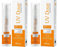 Brinton UvDoux Sunscreen Lotion with SPF 30 in Oil Free Formula| Light Weight & Non Greasy Sunscreen|Protection against UVA/UVB Rays| For All Skin Types- 50 ML x Pack of 2