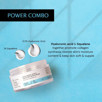 Deconstruct Hyaluronic Acid & Squalane Moisturizer | 0.2% Hyaluronic Acid 1% Squalane |Moisturizer For Normal Skin | Lightweight Moisturiser | For Long Lasting & Non-Greasy Hydration | 50Gm, Cream
