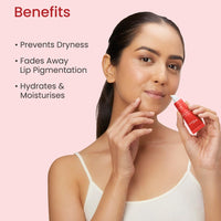 Earth Rhythm Lip Mask with Goodness of Pomegranate & Jojoba Oil, Nourishes, Smoothens, Plumps & Hydrates Dry Chapped Lips, Women & Girls, Paraben & Chemical Free, 10ml
