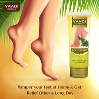 Vaadi Herbals Foot Scrub with Fenugreek and Lemongrass Oil, 110g