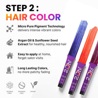 2.Oh! Italian- Hazelnut Brown Hair Color DIY Kit | Semi Permanent Hair Color + Hair Bleach for Hair Color | Hair Highlights for Women & Men | Hair Bleach with Plex & Argan oil| Lightening Kit