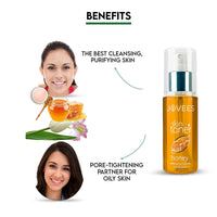 JOVEES Herbal Honey Toner for Hydrate and Glowing skin | Pore Tightening & Brightening Toner | Face Mist For Normal to Dry Skin | Paraben, Alcohol And Chemical Free- 200ml