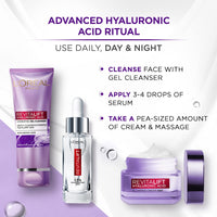 L’Oréal Paris Hydrating Gel Cleanser, Gentle facewash, Cleanses Impurities & Makeup Residue, Revitalift Hyaluronic Acid, Pack of 2, 2x100ml