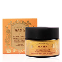 Kama Ayurveda Rejuvenating and Brightening Ayurvedic Night Cream, 25gm & Kama Ayurveda Kumkumadi Brightening Ayurvedic Face Scrub, 50g