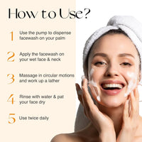 Nourish Mantra Vitamin C Glow Face Wash | Gently Cleanses & Illuminates the Skin | Infused With Vitamin C, Aloe Vera, & Vitamin E | Suits All Skin Types | For Men & Women | 200 ml