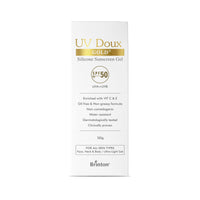 Brinton UV Doux Gold Silicone Sunscreen Gel SPF 50 PA+++ With Vitamin C&E|Clinically Tested,Water Resistant&Non- Greasy|UVA/UVB Protection Against UVA/UVB Rays| For All Skin Types,100 Gm (Pack Of 1)