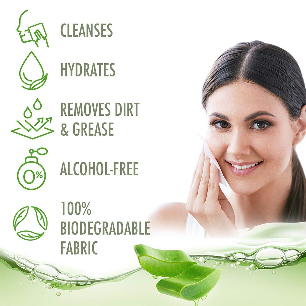 Lakmé 9To5 Natural Aloe Cleansing Wipes, 141 G