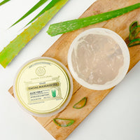 Khadi Natural Ayurvedic Aloevera Gel (Transparent) | Hydrates Skin | Soothes Irritated Skin | Helps Fight Acne| Reduces Tan | Suitable for all skin types | Pack of 2(200 * 2, 400 gm)