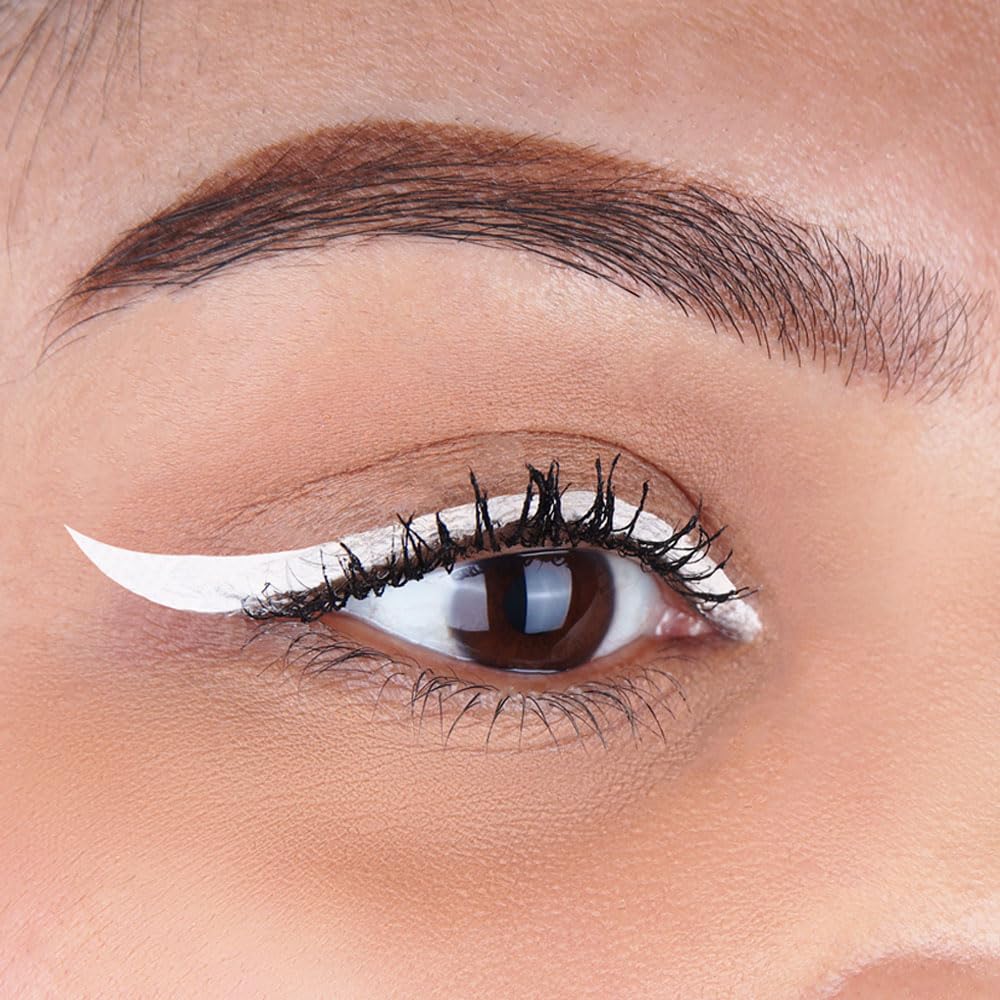 Forever52 Daily Life Long Wear Gel Eyeliner & Tattoo, Waterproof Smudgeproof Long Lasting Cream Eyeliner Gel With 2Pcs Brushes For Smooth Aplication (White) Gt007