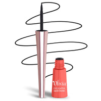 Olivia Intense Liquid Eyeliner - Black | Waterproof, Smudge-Proof, Long-Lasting Eyeliner for Women | Glossy Finish, Quick-Dry Formula, Precise Fine Tip | Eye Liner Makeup for Bold, Defined Eyes - 3ml