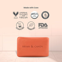 Bryan & Candy Coffee Ultra Moisturizing Bathing Bar Enriched with Coffee Oil, Cocoa shea Butter, Skin Friendly pH 5.5 for Polishing & Toning Skin, All Skin Types (100 gm)
