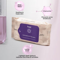 Kaya Clinic Refreshing Mattifying Wipes | Vitamin E & Chamomile Extracts | Face Wipes | Cleansing Wipes | For Acne Prone Skin | 30 Wipes