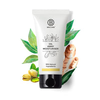 Brillare Professional Oil Away Natural Moisturiser With Tea Tree and Turmeric, For Oily Acne Prone Skin, (50 ML) & Away Natural Face Wash With Tea Tree and Turmeric (100 ML) Combo