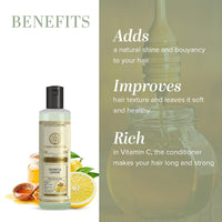 Khadi Natural Honey & Lemon Hair Conditioner 210ml|For Smooth & Shiny Hair