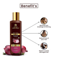 Khadi Organique Red Onion Hair Oil (Pack of 4) 400 ml