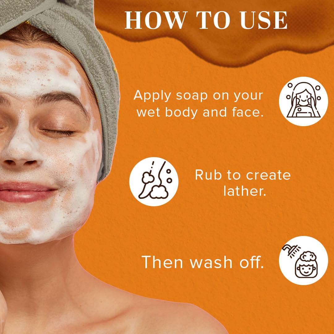 Khadi Natural Apricot Scrub Soap,Herbal Bathing for Healthy Skin, Natural Soap with Essential Oils with anti-inflammatory properties,Suitable for All Skin Types,Pack of 3 (125 * 3) (375 gm)