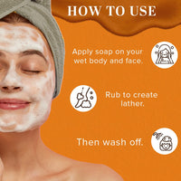 Khadi Natural Apricot Scrub Soap,Herbal Bathing for Healthy Skin, Natural Soap with Essential Oils with anti-inflammatory properties,Suitable for All Skin Types,Pack of 3 (125 * 3) (375 gm)