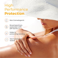 Brinton UV Doux Silicone Sunscreen Gel with SPF 50&PA+++ Broad Spectrum for Face & Body with No White Cast|Non Comedogenic,Paraben Free,Water Resistant|Clinically Proven & Dermatologist Approved,50gm