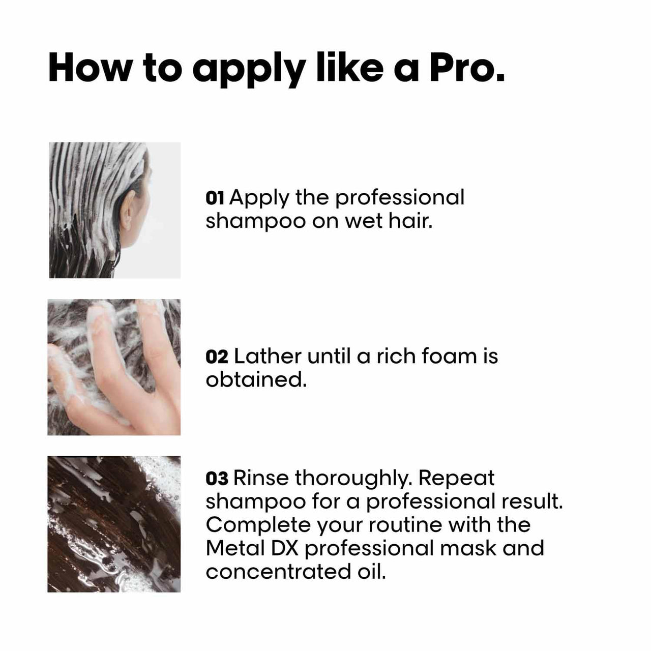 L’Oréal Professionnel Metal DX Anti-Metal Sulfate-Free Cleansing Cream Shampoo - 300ml | Professional Shampoo for Less Breakage, Get Strong & Shiny Hair | With Glicoamine | For Men & Women