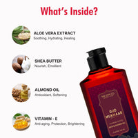 THE LOVE CO Oud Mukhaab - Oud Vanilla Body Wash - For Men & Women Organic & Vegan, Enriched with Shea Butter, Vitamin E, & Niacinamide for Moisturizing Care - 250ml