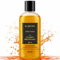 Elibliss Celebrity Brightening Body Wash with Niacinamide, Vitamin C & Licorice for Illuminates, Gently Exfoliates & Enhances Natural Glow | Daily Use Body Cleanser 300ml
