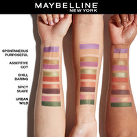 Maybelline New York Color Rivals Pigmented Eyeshadow Palette, Long lasting, Sweatproof, Waterproof, Matte, Shimmer : Chill x Daring, 3g