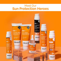 The Derma Co C-Cinamide Sunscreen Aqua Gel SPF 50 PA++++ | With Vitamin C & Niacinamide | All Skin Lightweight Texture | No White Cast | For Sun Protection & Glowing Skin | Power Of 2 Actives | 50 G