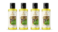 Khadi Organique Herbal Natural Saffron Tulsi & Reetha Hair Shampoo Pack of 4