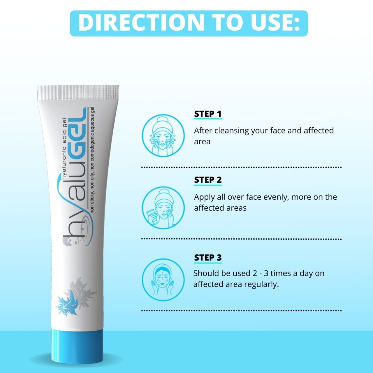 Ethiglo Hyalugel Hyaluronic Acid Gel (30Gm) : Pack Of 2