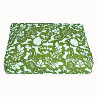 Molly Mutt Medium to Large Dog Bed Cover, Amarillo by Morning, Olive Green & Light Blue 27